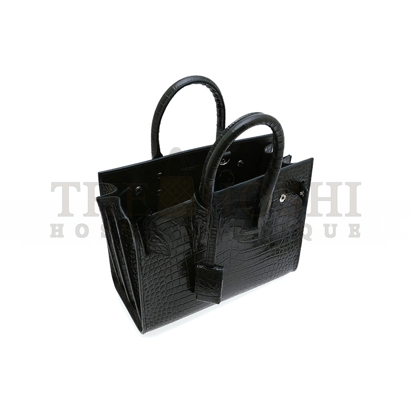 Y51 BABY SAC DE JOUR CROC EMBOSSED DARK GREEN 392035DND1N3045 (22*18*10.5cm) Master Quality